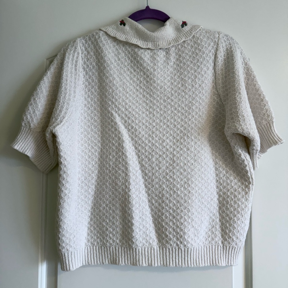 Y.A.S Collard Cottagecore Sweater size Large - Picture 4 of 12